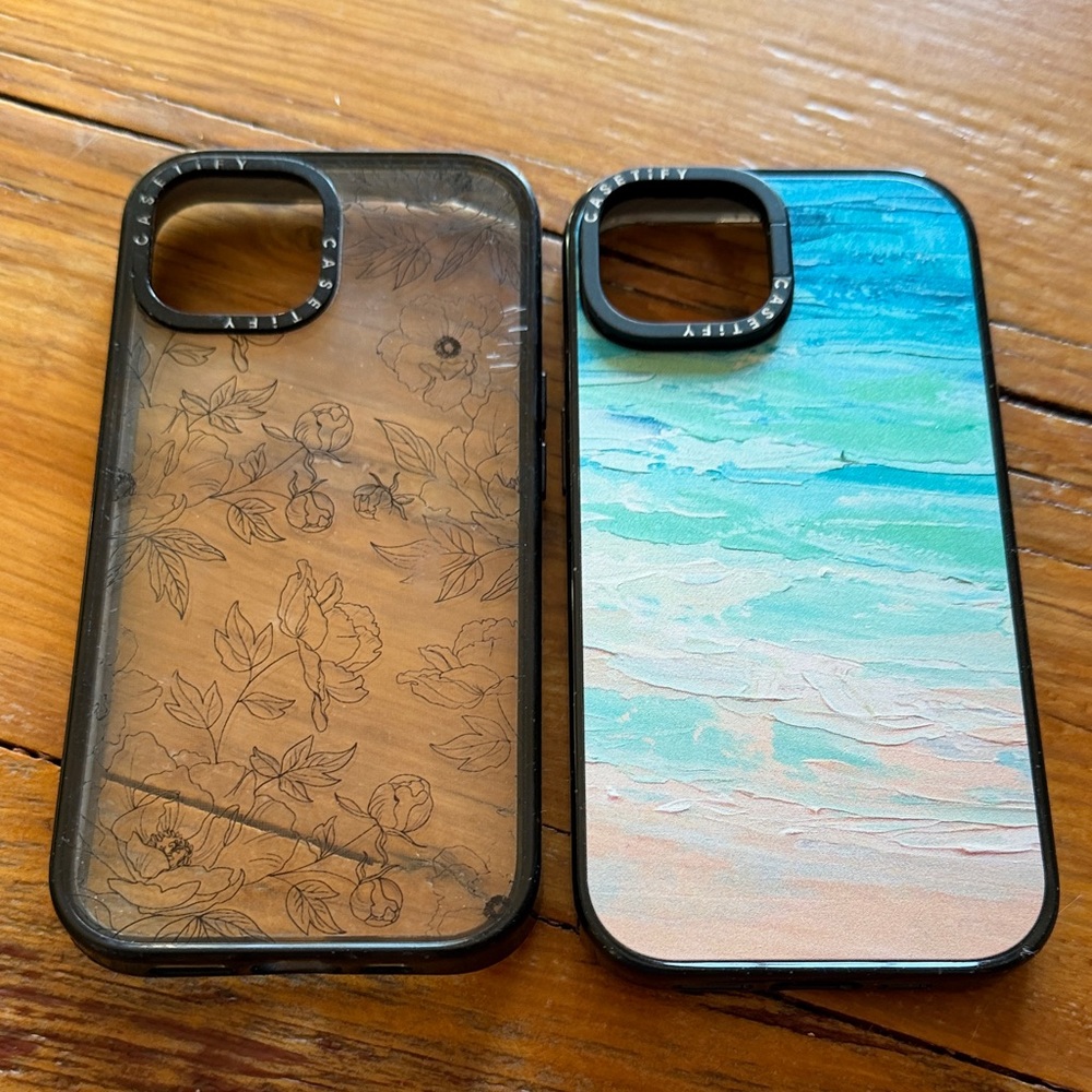 Casetify Floral and Ocean Phone Cases - IPhone 15